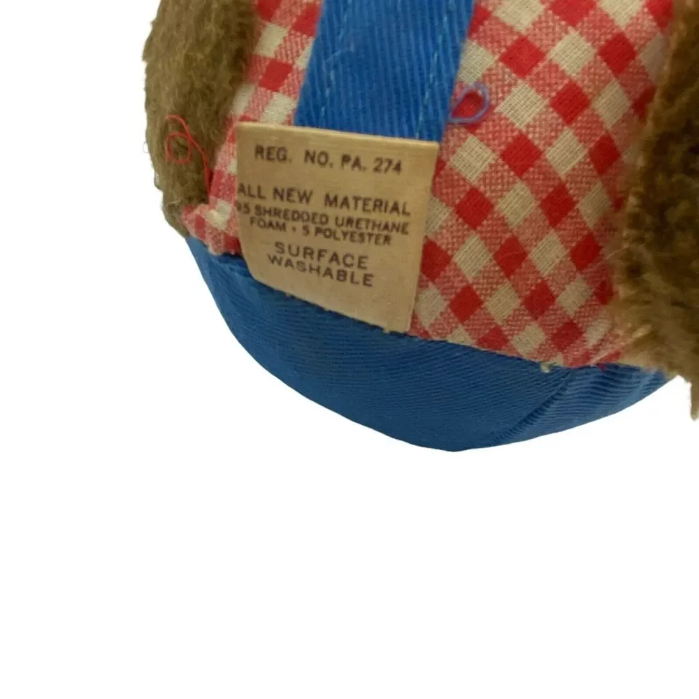 Teddy Bear Tip Top Chime Baby Toy Vintage Fisher Price Unisex Kids Brown